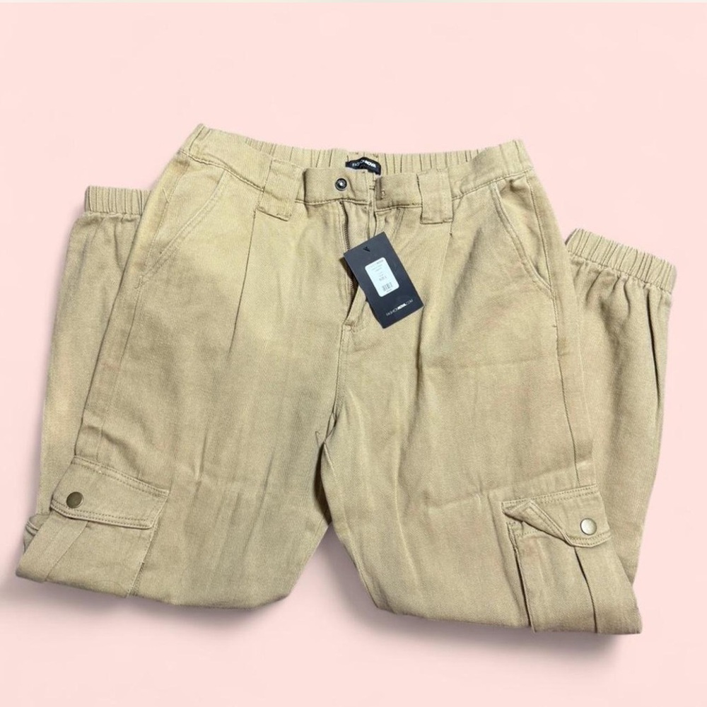 Fashion Nova Beige Cargo Pants for Men
